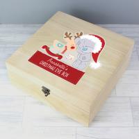 Personalised Tiny Tatty Teddy Large Wooden Christmas Eve Box Extra Image 1 Preview